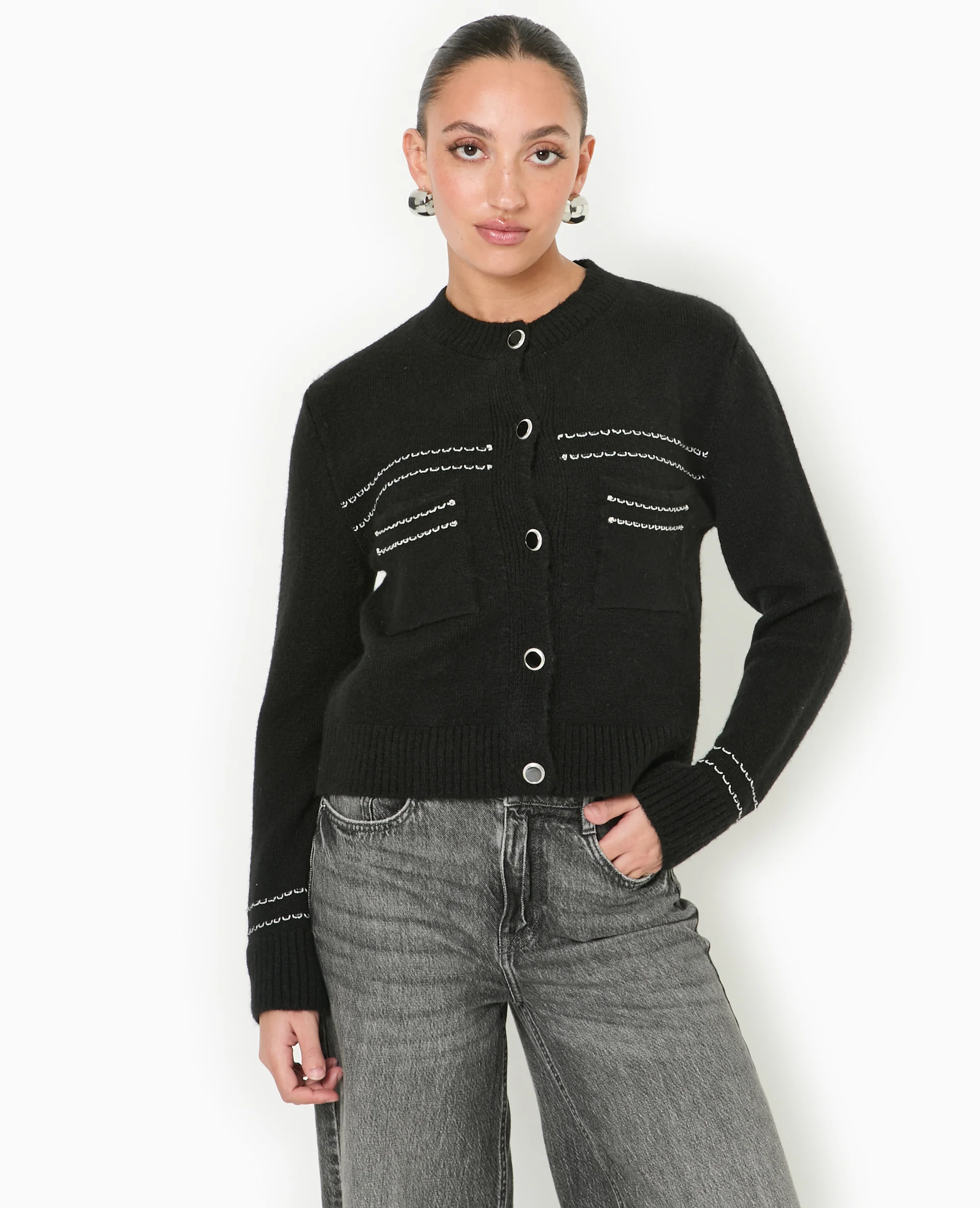 Gilet avec détails contrastés - Image 2