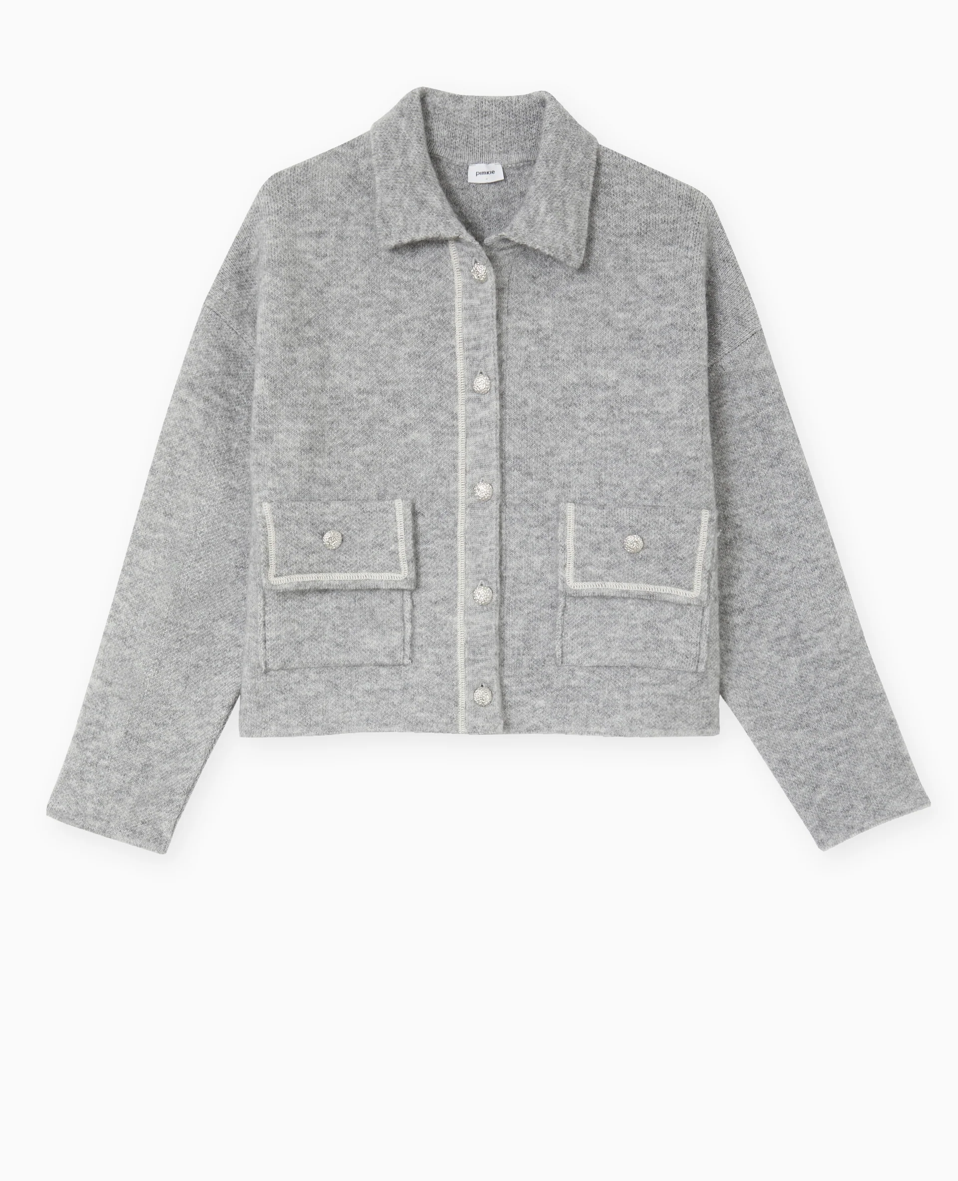 Gilet droit avec boutons fantaisie - Image 4