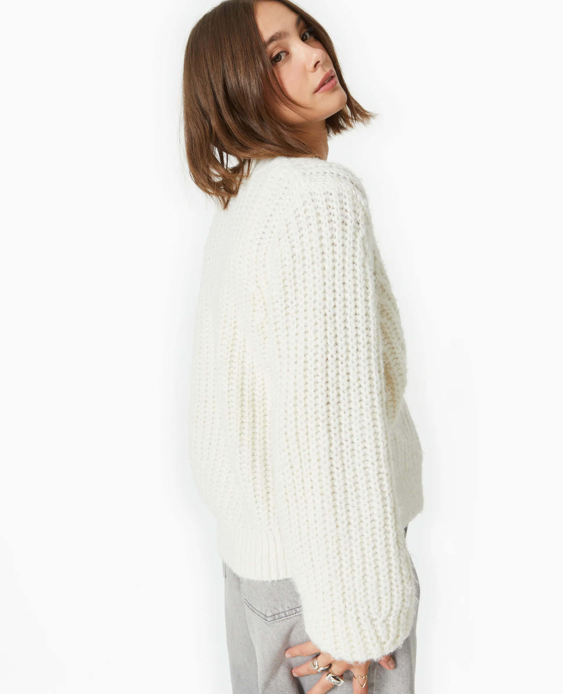 Gilet grosses mailles - Image 7