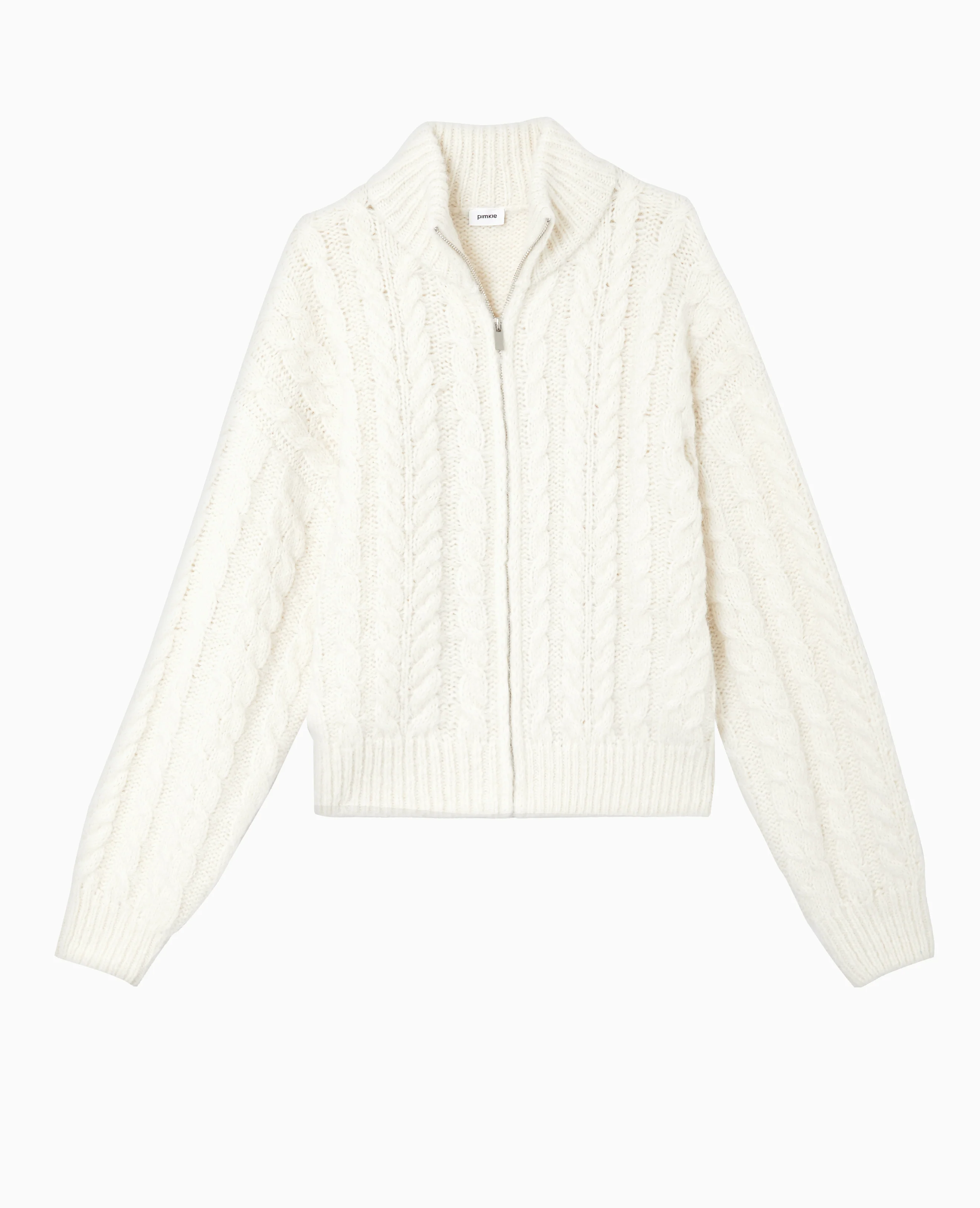 Gilet zippé en maille torsadée - Image 4