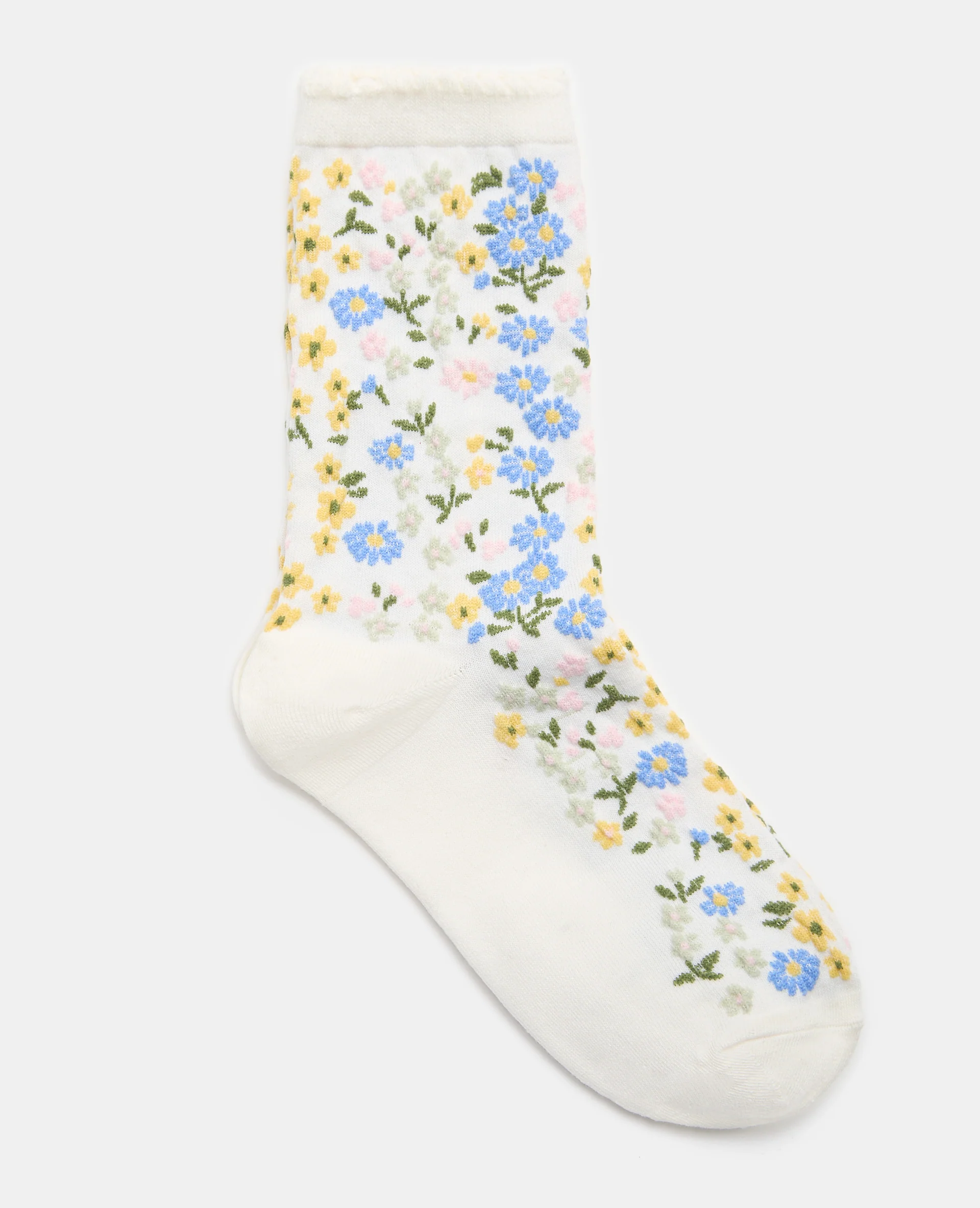 Paire de chaussettes avec fleurs