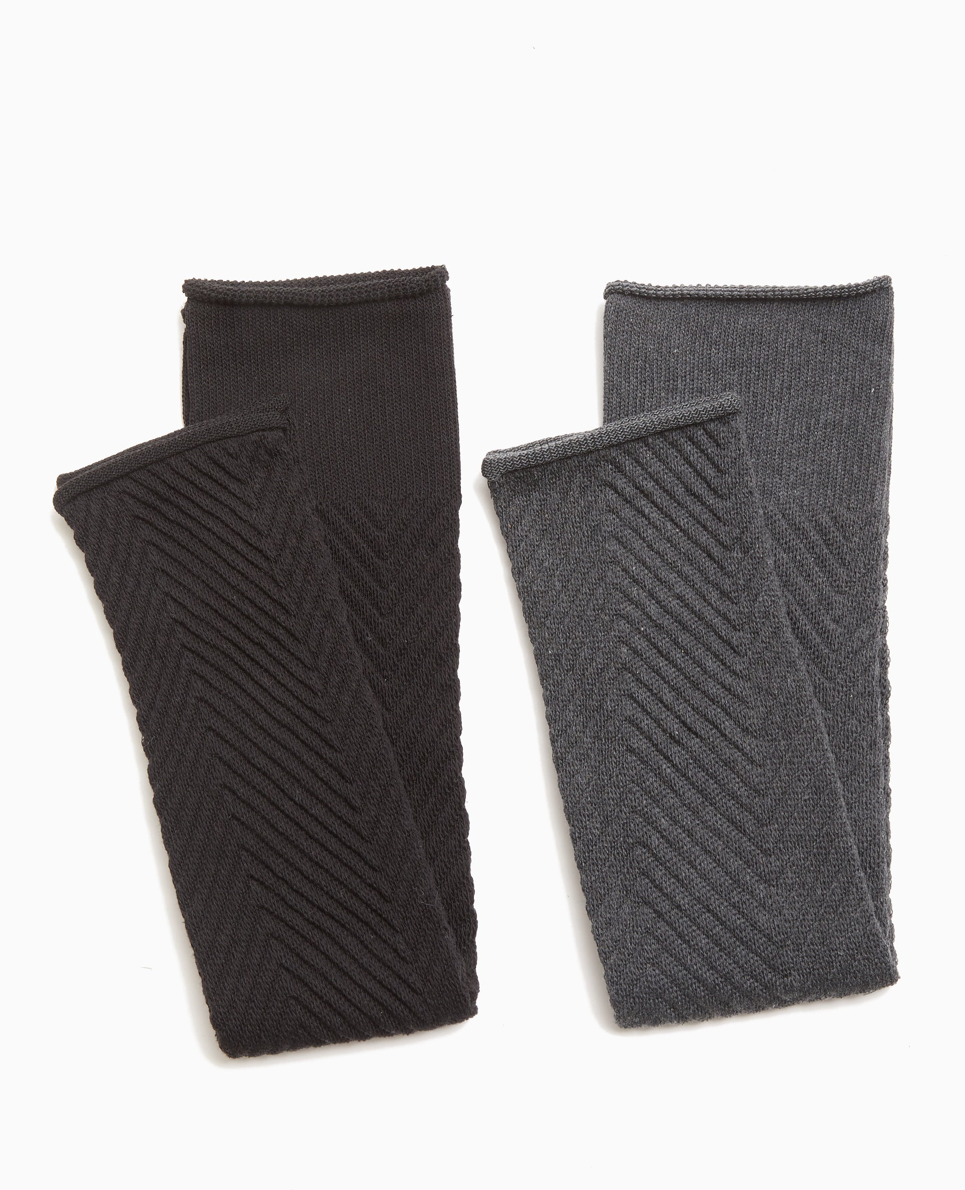 Paire de guêtres en maille chevrons - Image 5