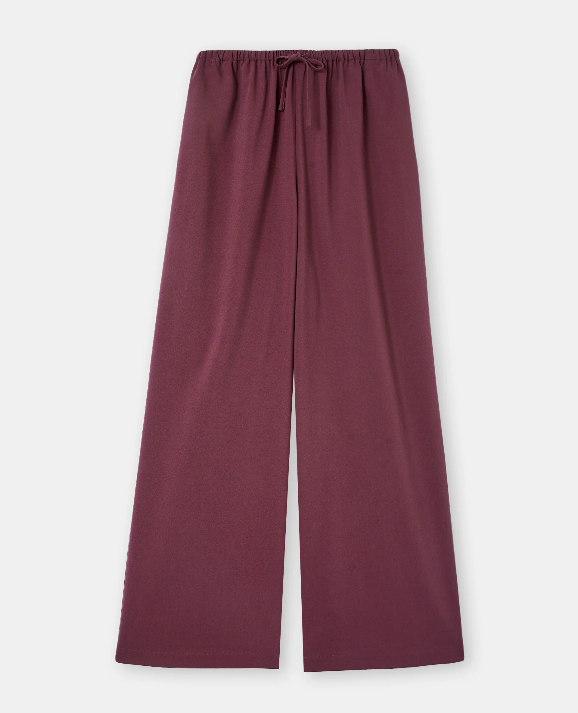 Pantalon droit et large avec lien coulissé - Image 4