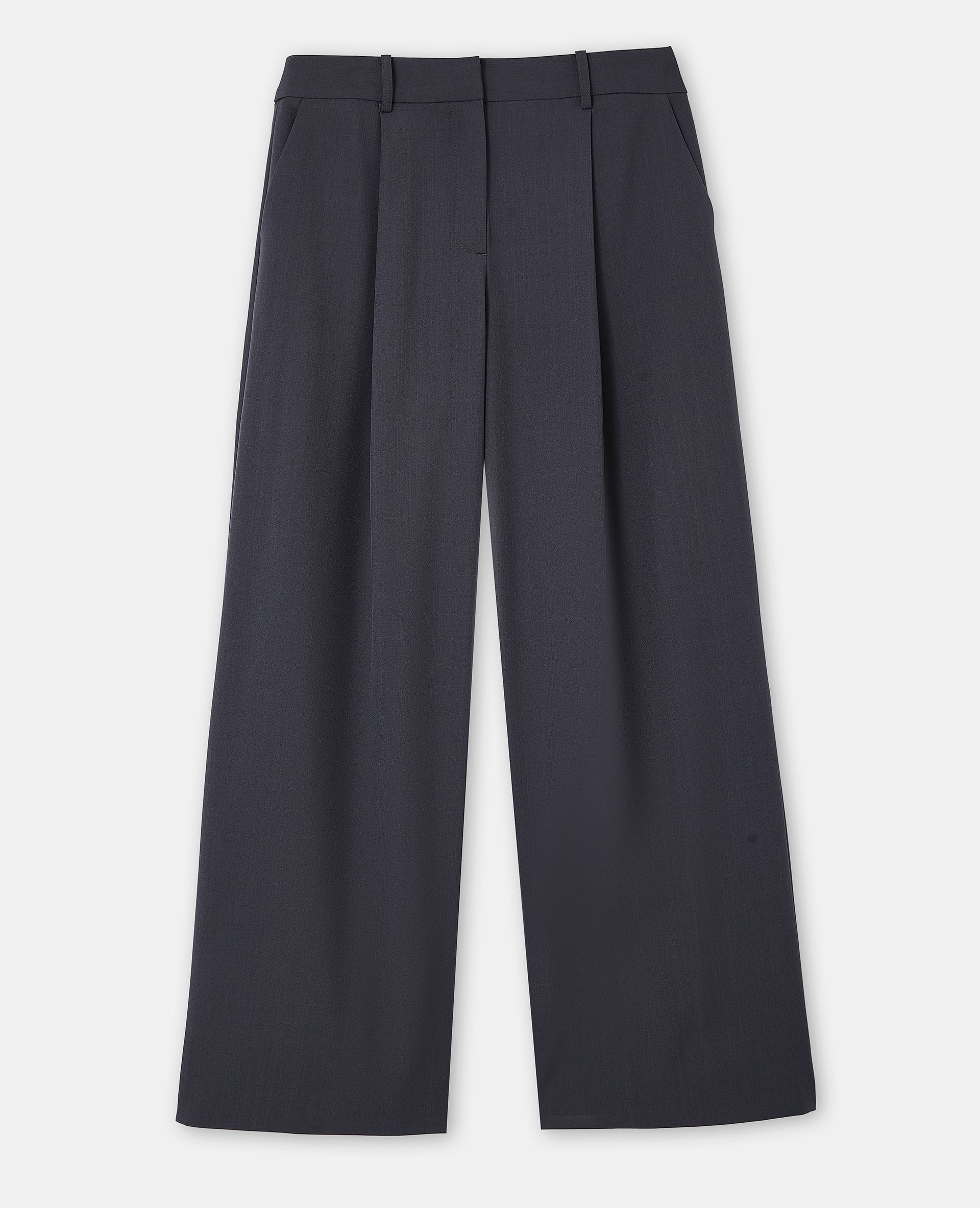 Pantalon large et droit avec pinces - Image 4