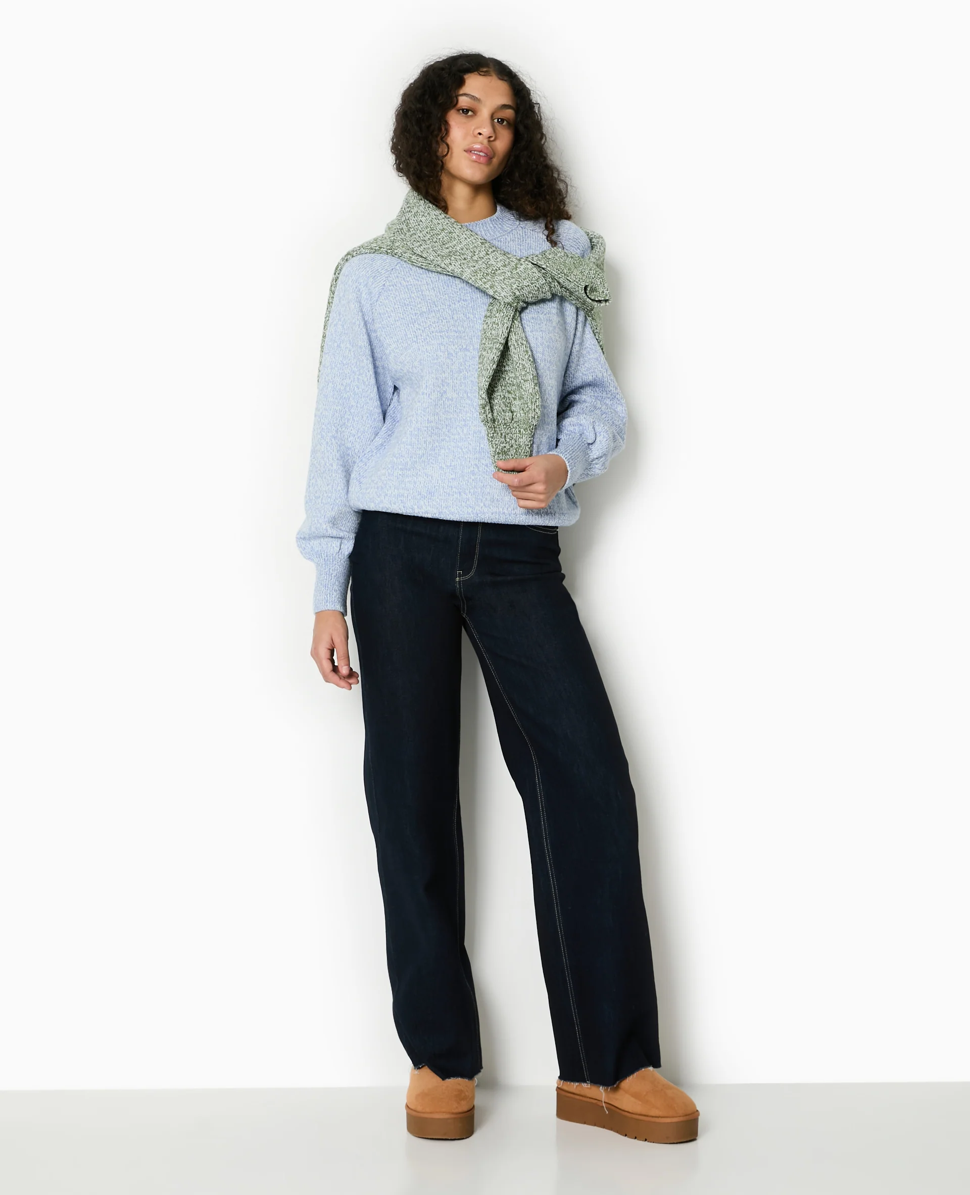 Pull oversize en maille moulinée - Image 2