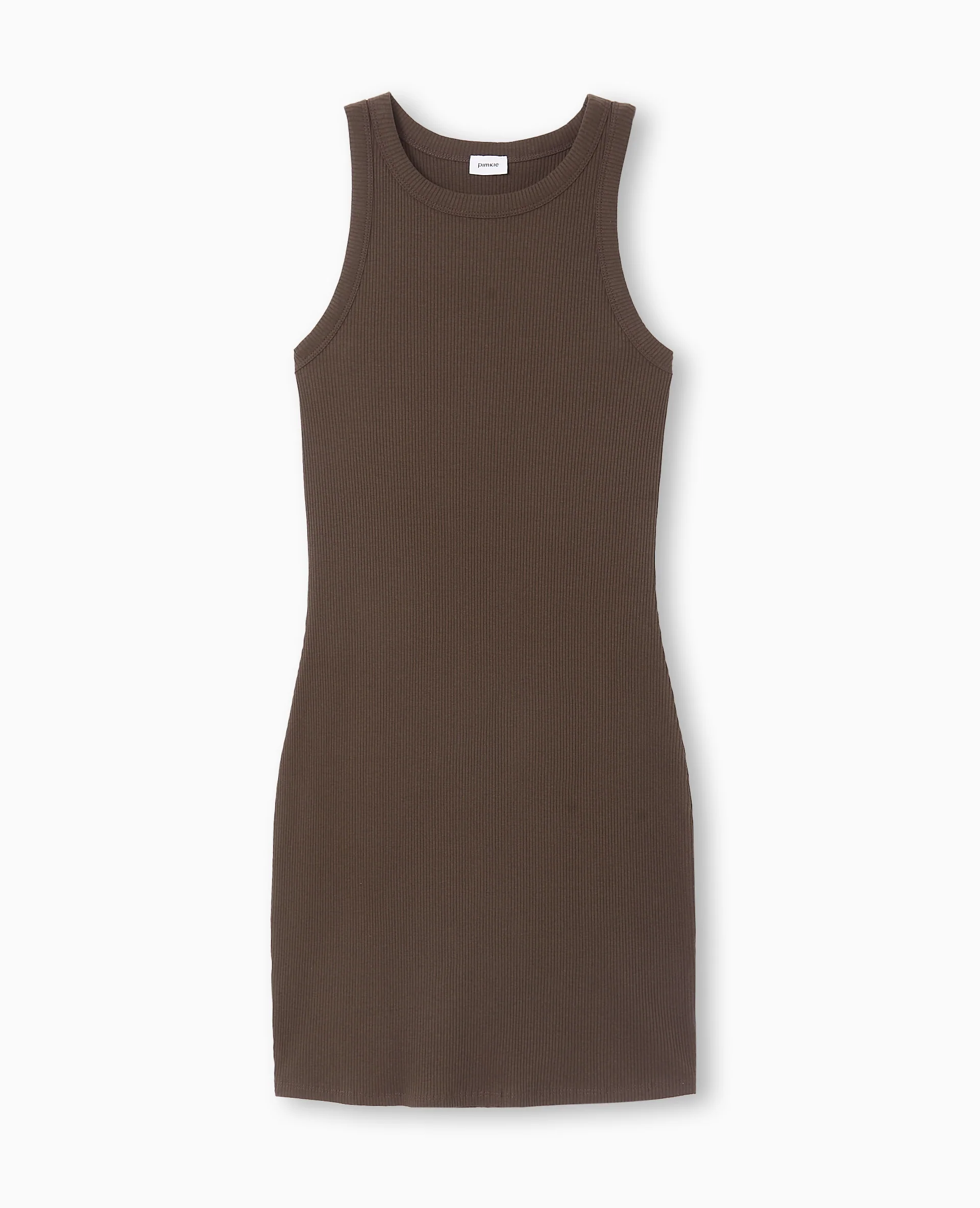 Robe débardeur courte en maille côtelée - Image 4