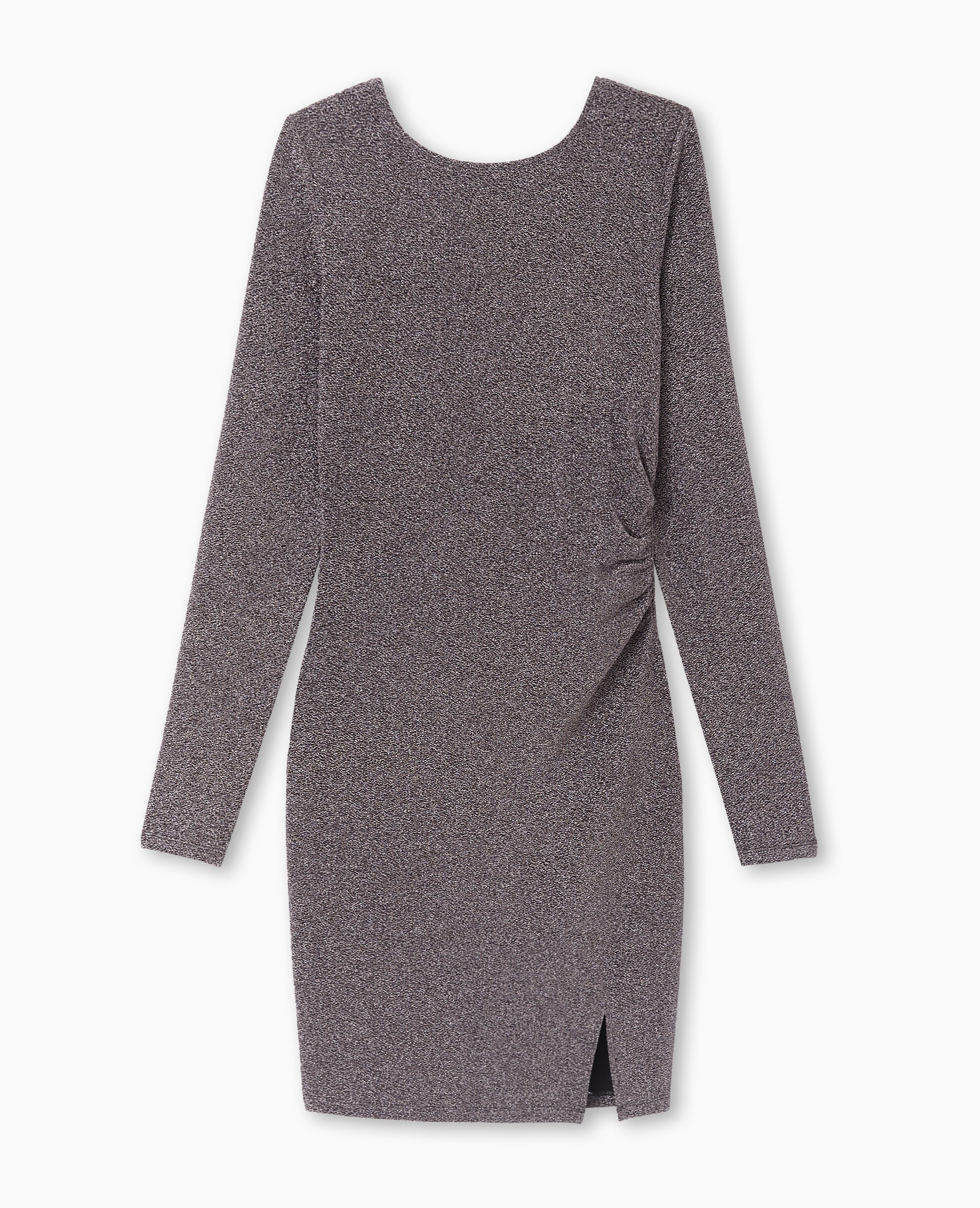 Robe moulante en maille lurex dos encolure carrée - Image 4