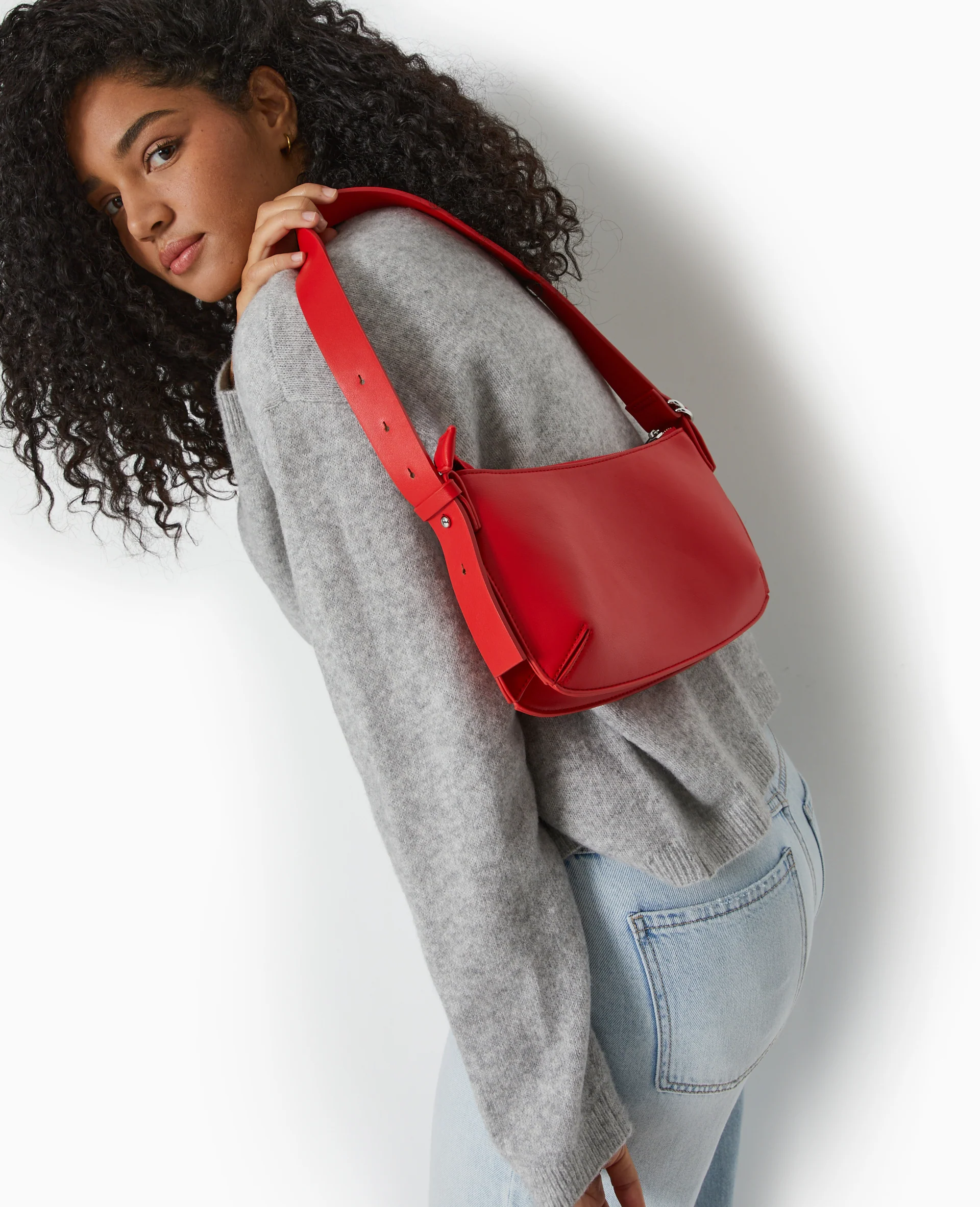 Sac porté épaule effet double poche - Image 5