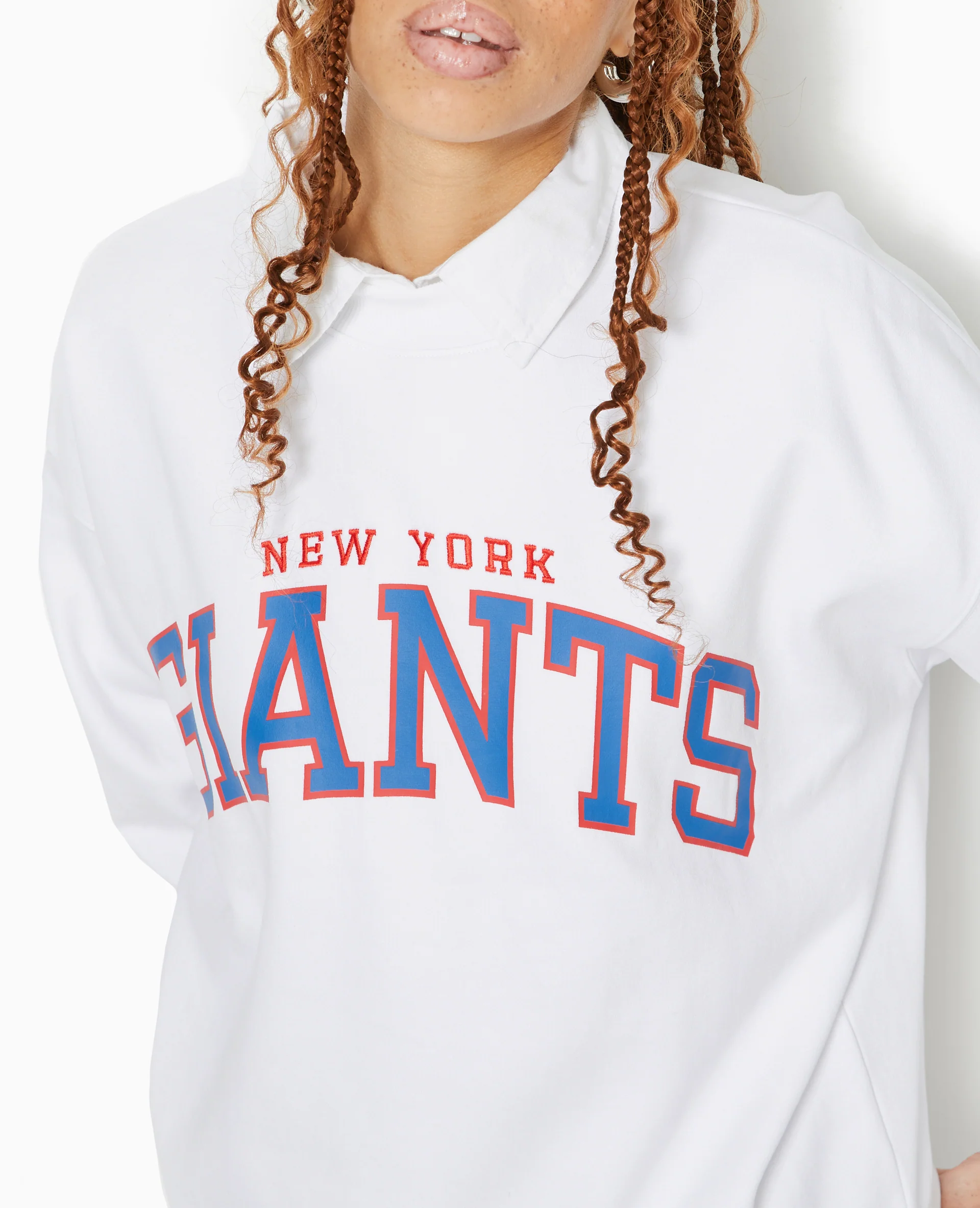 Sweat oversize avec print et broderie GIANTS - Image 3