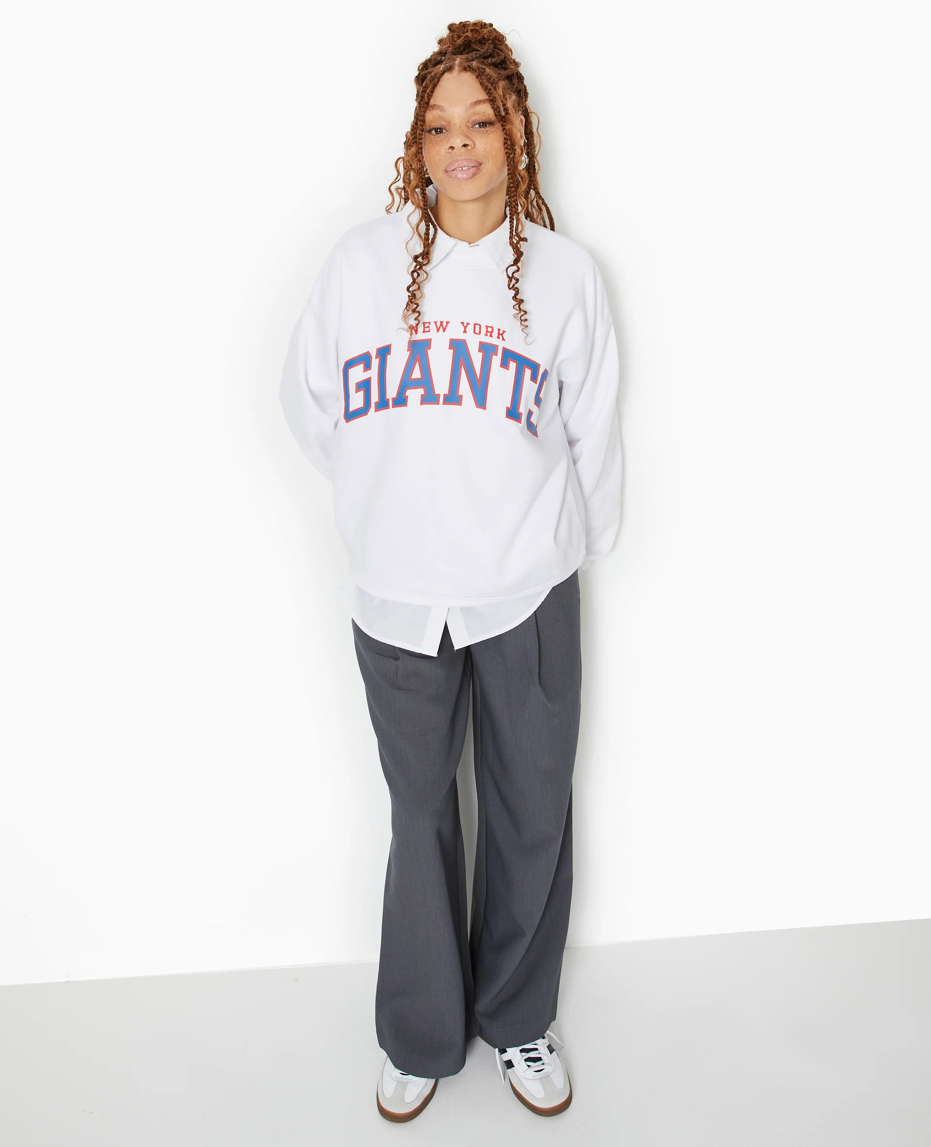 Sweat oversize avec print et broderie GIANTS - Image 7
