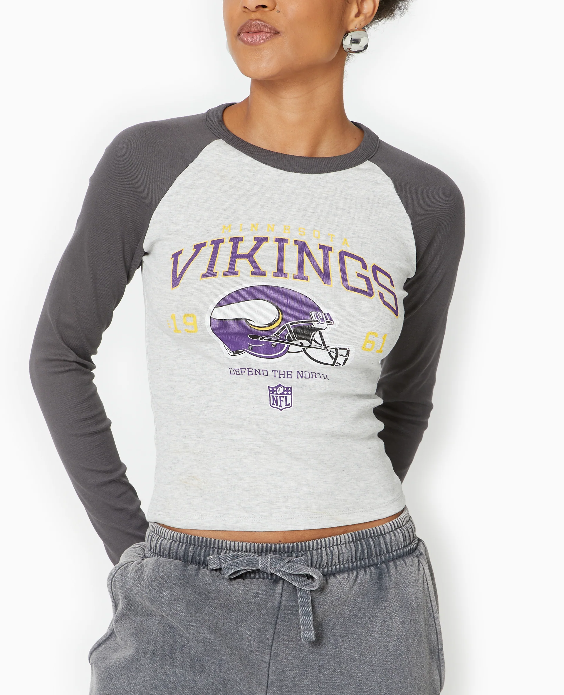 T-shirt manches longues raglans avec print devant - Image 3