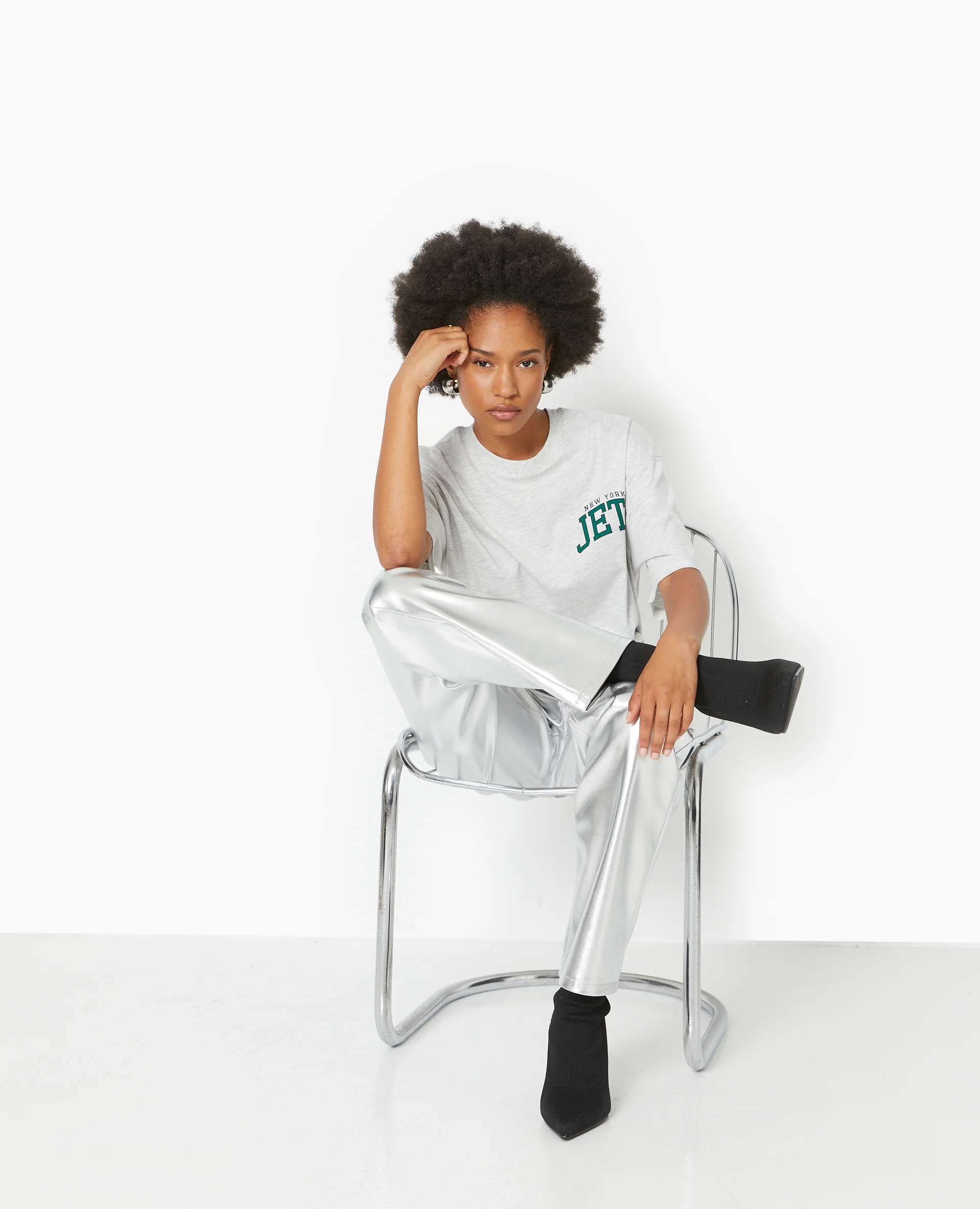 T-shirt oversize avec print devant et dos - Image 2