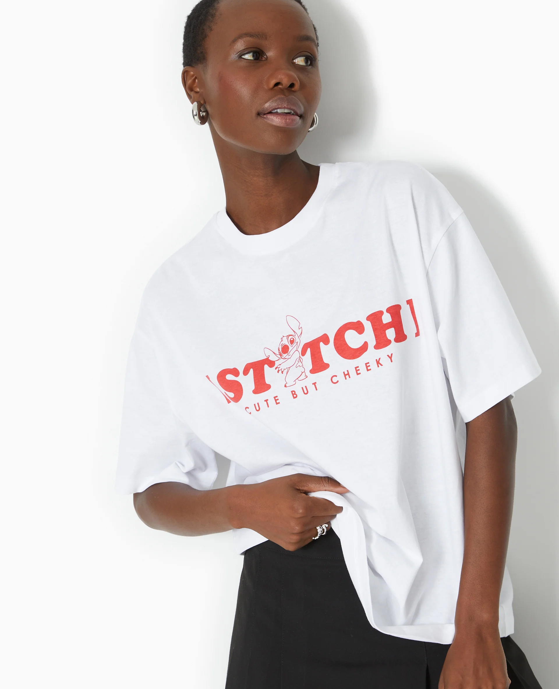 T-shirt oversize avec prints STITCH