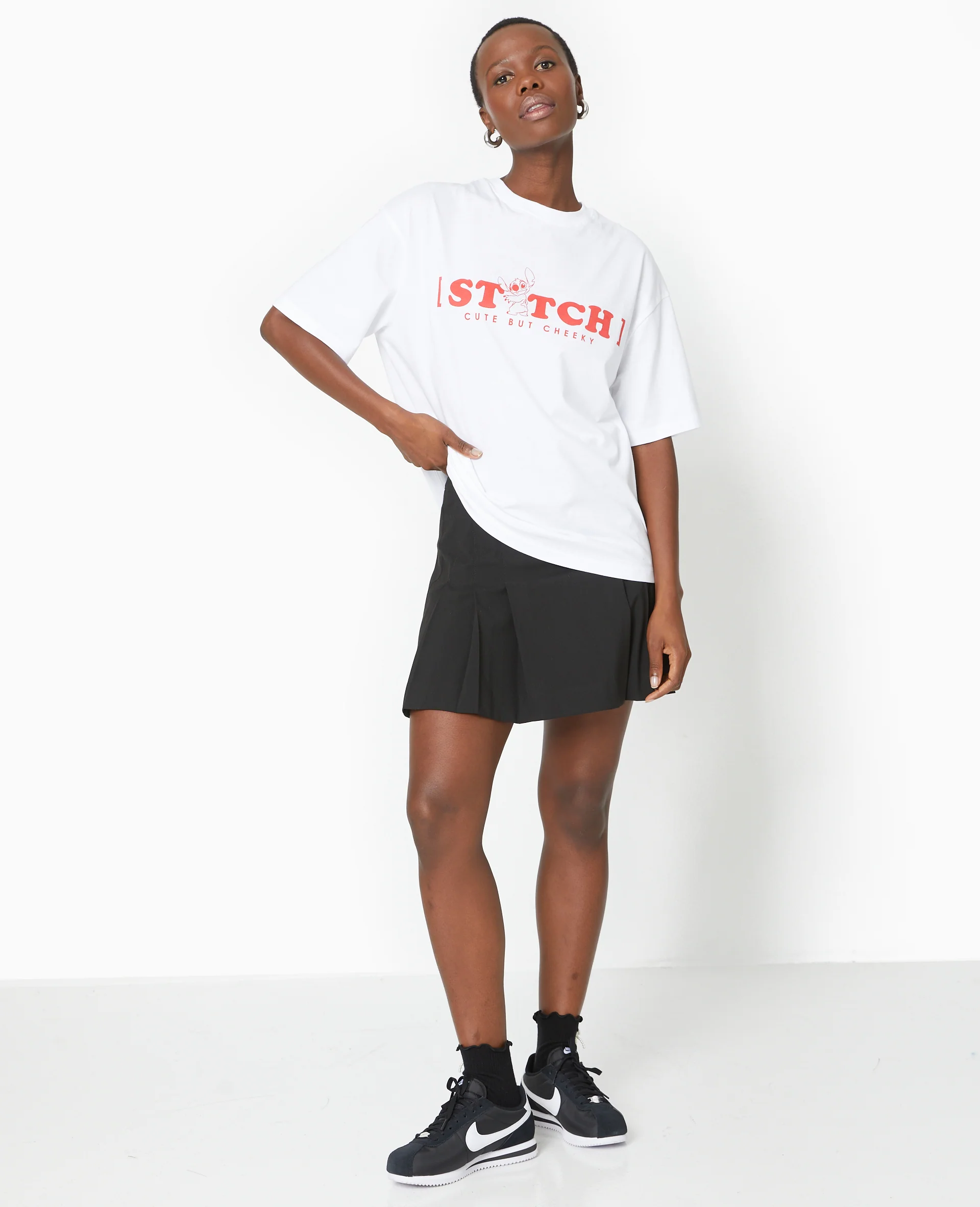 T-shirt oversize avec prints STITCH - Image 2