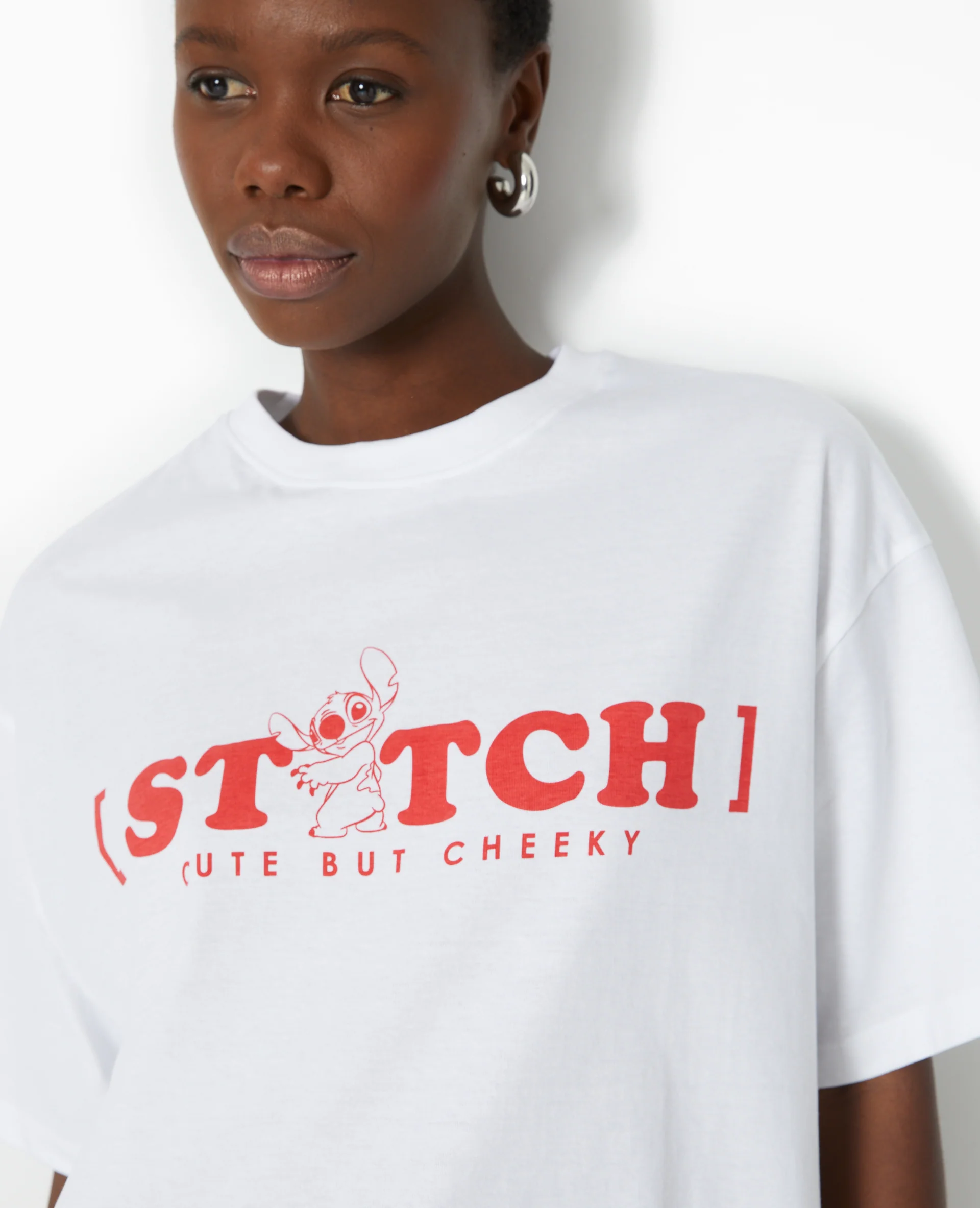 T-shirt oversize avec prints STITCH - Image 3