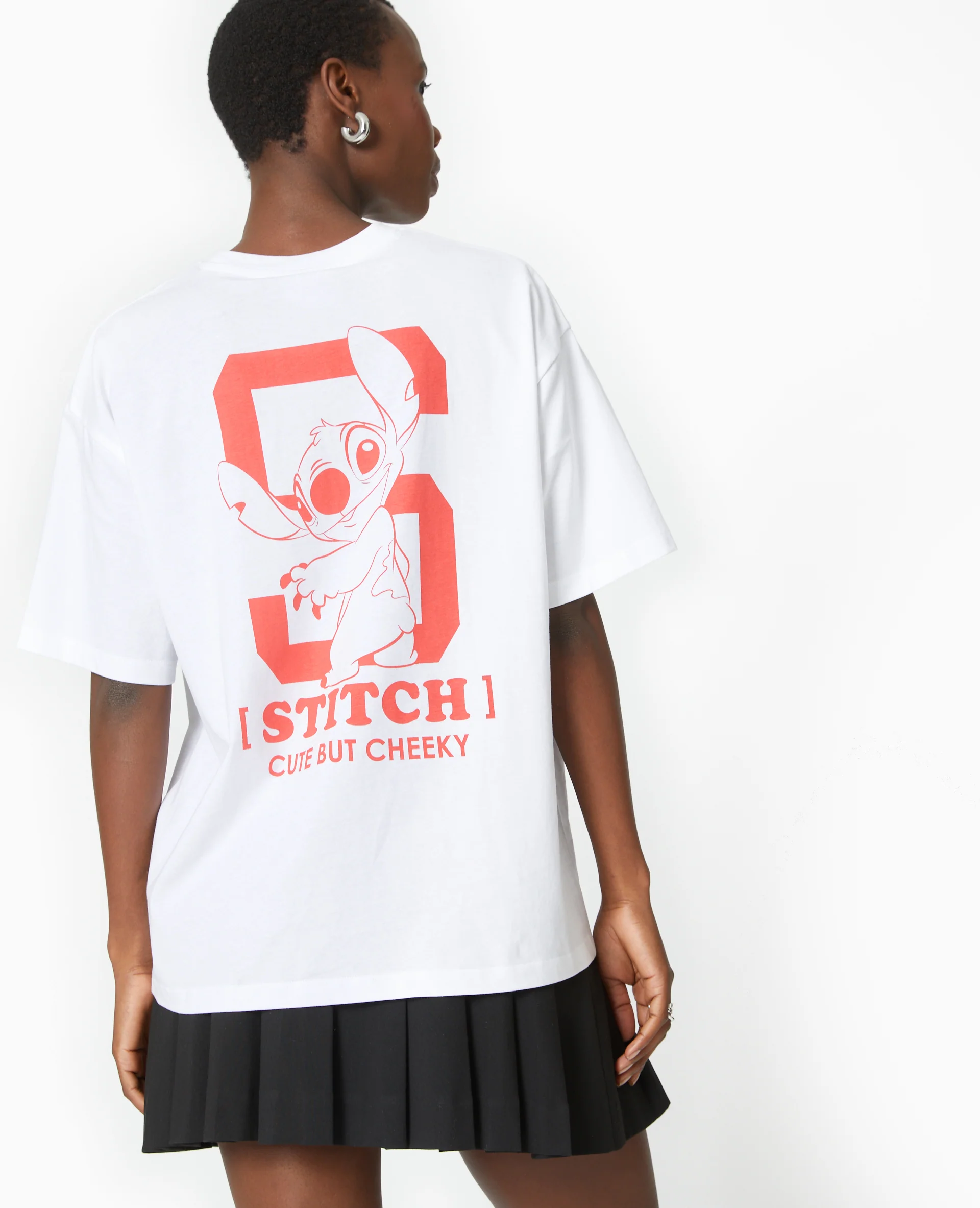 T-shirt oversize avec prints STITCH - Image 6
