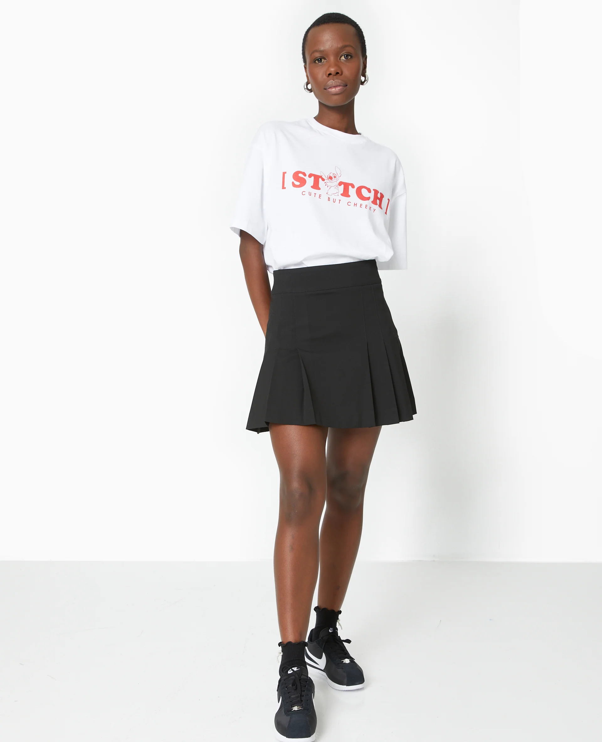 T-shirt oversize avec prints STITCH - Image 7