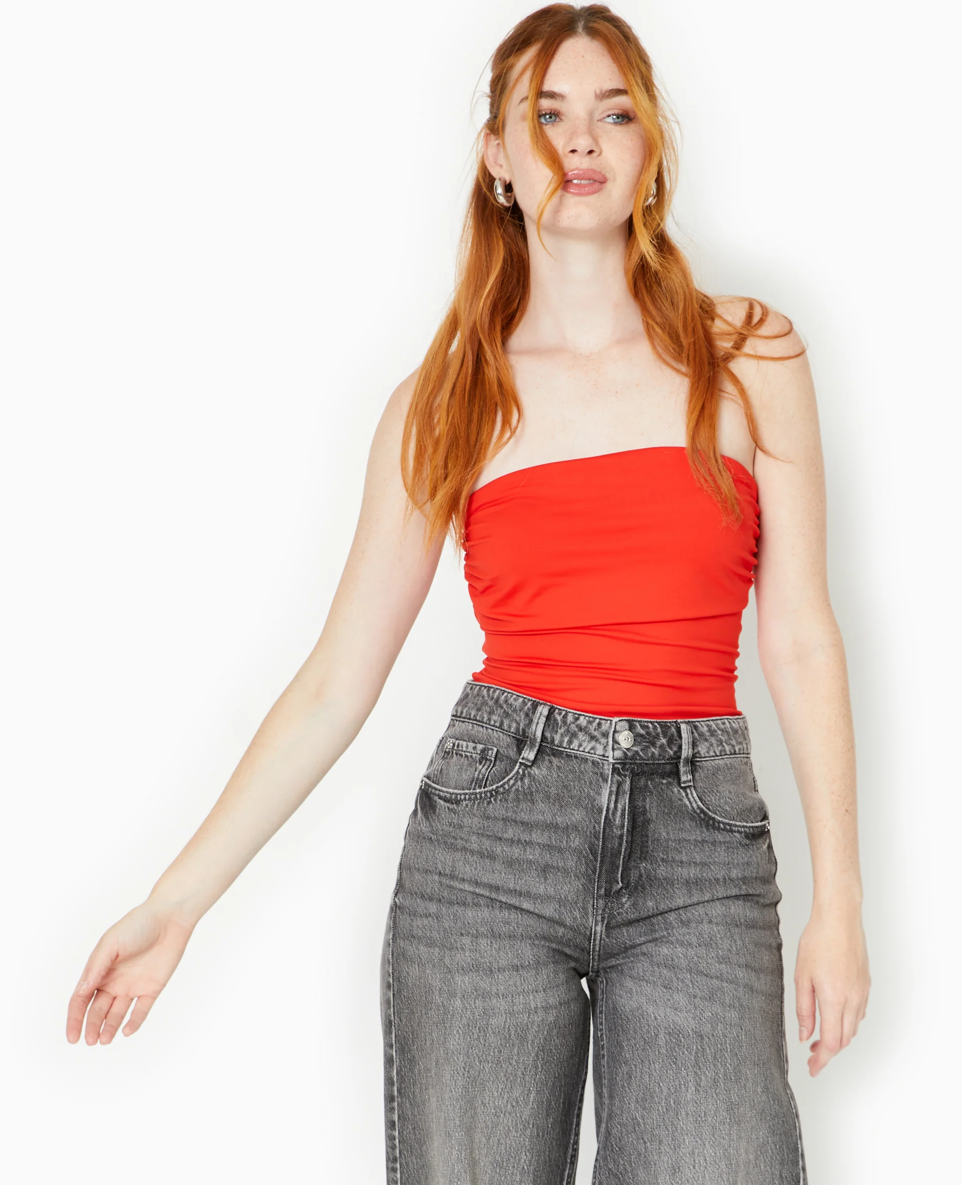 Top bustier avec revers - Image 5