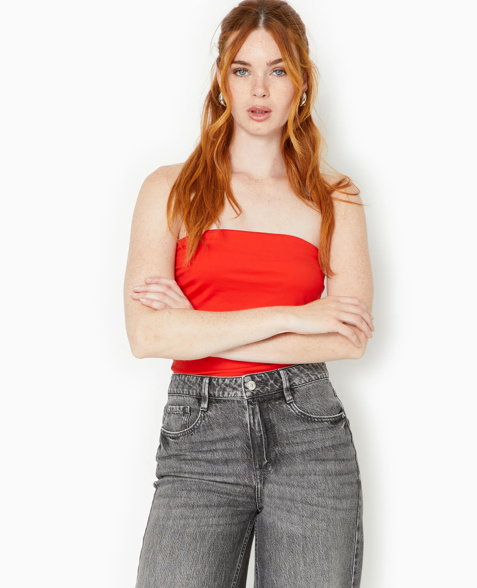 Top bustier avec revers - Image 7